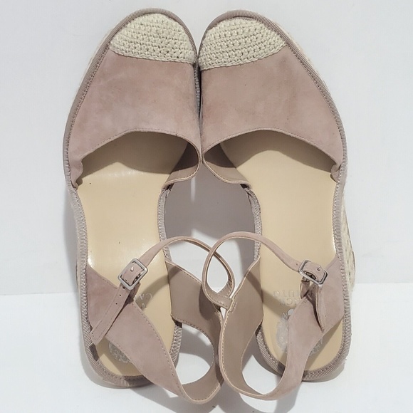 Vince Camuto Allory Size 10M Platform High Wedges Sandal Espadrille Tie Up - Picture 5 of 7